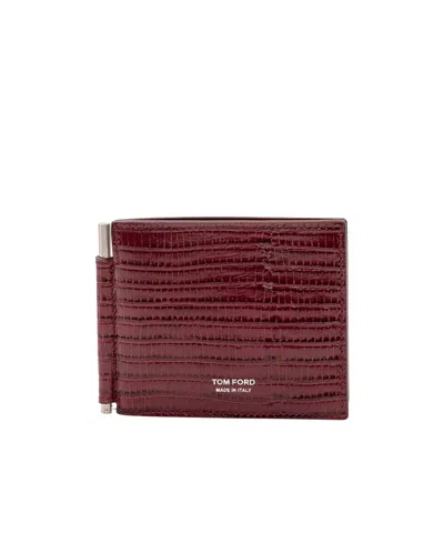Tom Ford Printed Tejus Wallet In Pink