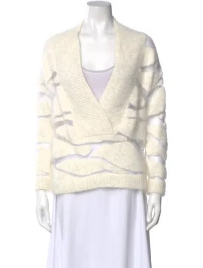 Pre-owned Tom Ford Printed V-neck Sweater In Neutral