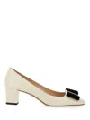 Tom Ford Audrey Velvet Bow Ballerina Pump In Ivory