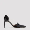 Tom Ford Stylish Pointed Toe Patent Finish Pumps In Black