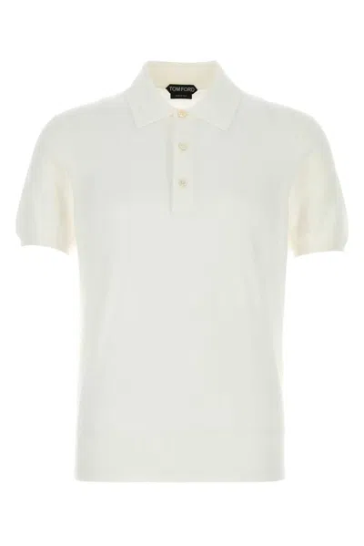 Tom Ford Pure Cotton Ss Polo In White