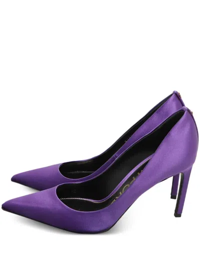 Pre-owned Tom Ford Satin Pumps In Purple