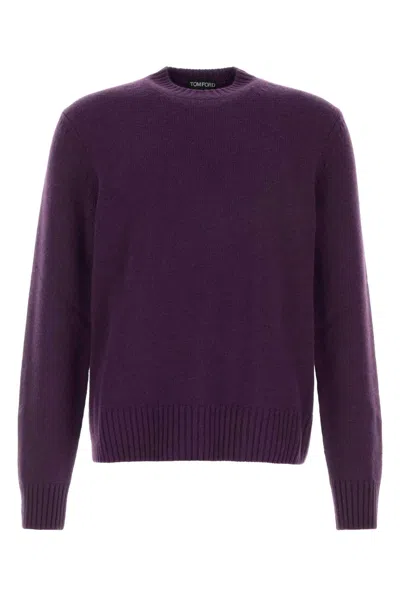 TOM FORD TOM FORD PURPLE CASHMERE SWEATER