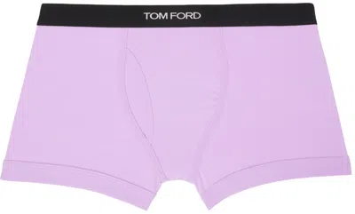 Tom Ford Purple Jacquard Boxers In Lilac