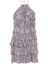 Tom Ford Ruffled Mini Dress In Purple