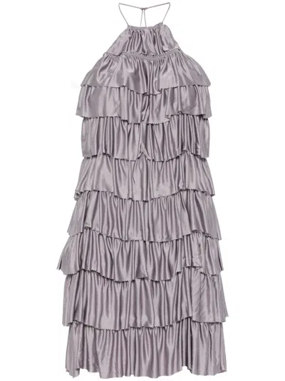 TOM FORD RUFFLED DRESS - WOMEN'S - VISCOSE