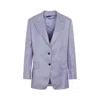 Tom Ford Purple Soft Fluid Twill Boyfriend Jacket