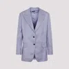 Tom Ford Purple Soft Fluid Twill Boyfriend Jacket In Purple