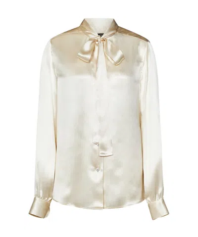 TOM FORD TOM FORD FLUID CHARMEUSE LAVALLIERE SHIRT