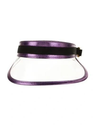Pre-owned Tom Ford Pvc Visor Hat In Transparent