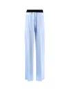 Tom Ford Pyjamas Stretch Satin Trousers In Blue
