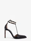 Tom Ford Python-effect Stiletto T-strap Pumps In Multi