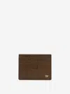 Tom Ford Python Logo Card Holder In Brown