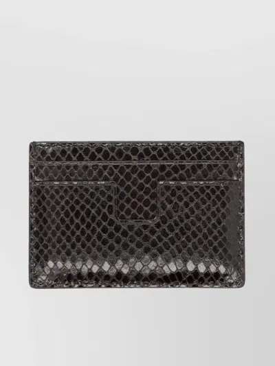 Tom Ford Python Print Card Wallet