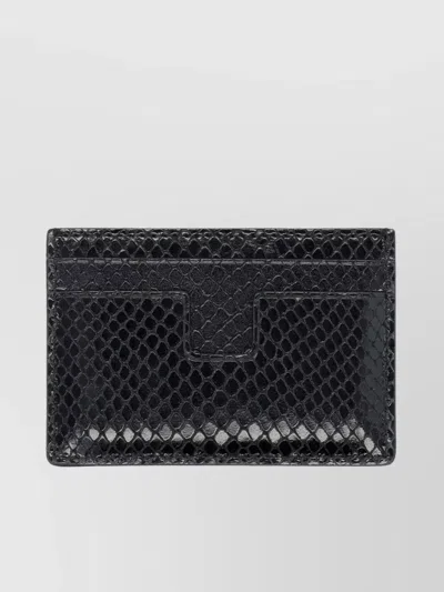 Tom Ford Python Print Card Wallet