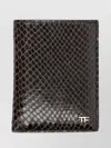 Tom Ford Python Print Folding Card Wallet