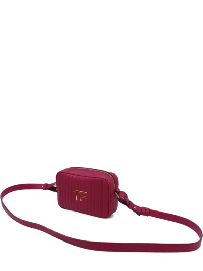 Pre-owned Tom Ford Quilted Camera Bag In Pink
