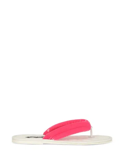 Tom Ford Quilted Flip Flops In Black