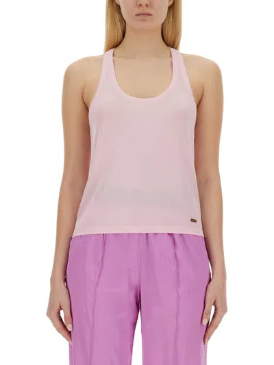 Tom Ford Racer Back Tank Top In Pink