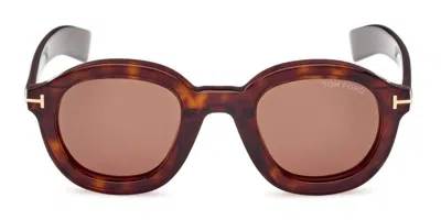 Tom Ford Raffa Oval Frame Sunglasses In 52e