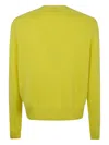 Tom Ford Felted Pure Cashmere Long Sleeves Crew Neck Sweater In Green