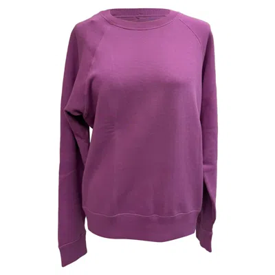 Tom Ford Raglan Sleeve Sweatshirt In Violet Cotton In Purple