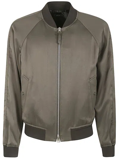 Tom Ford Outwear Bomber Clothing In Brown