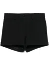 Tom Ford Raised-seam Mini Shorts In Black