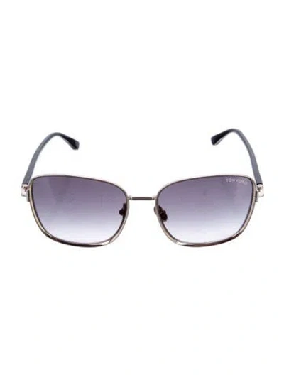 Pre-owned Tom Ford Ramone Oversize Sunglasses In Black