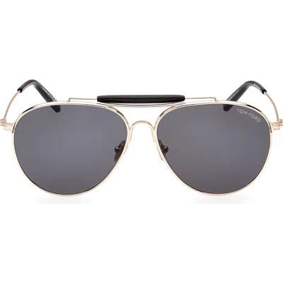Tom Ford Raphael-02 59mm Pilot Sunglasses