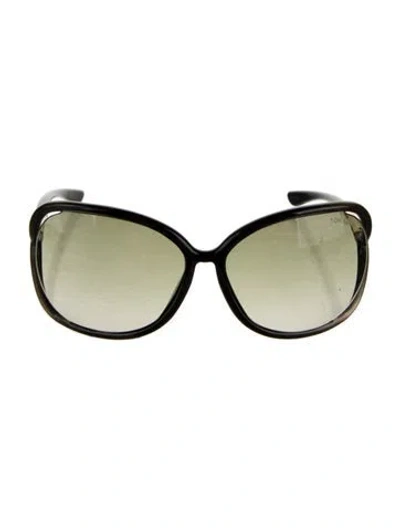 Pre-owned Tom Ford Raquel Oversize Sunglasses In Brown