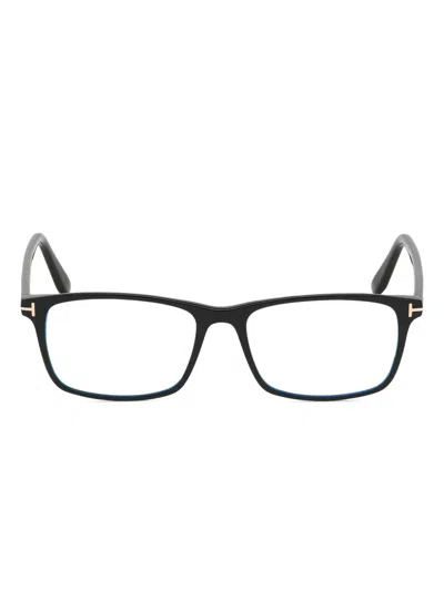 Tom Ford Rectangle-frame Glasses In Gold