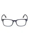 Tom Ford 54mm Rectangular Blue Light Blocking Glasses In Blue
