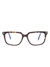 Tom Ford Rectangle-frame Glasses In Brown