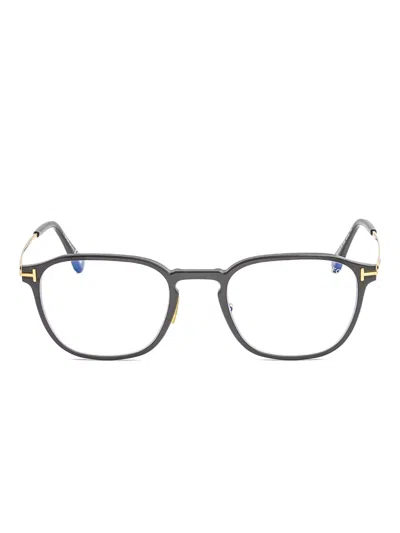 Tom Ford Rectangle-frame Glasses In Gray