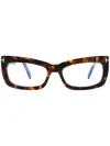 Tom Ford Rectangle-frame Glasses In Brown