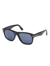 Tom Ford Rectangle-frame Sunglasses In Blue