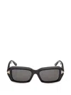 Tom Ford 53mm Rectangular Sunglasses In Black