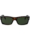 Tom Ford Rectangle-frame Sunglasses In Braun
