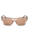Tom Ford Rectangle-frame Sunglasses In Brown