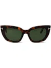 Tom Ford Havana Acetate Sunglasses In Brown
