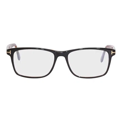 Tom Ford Rectangle Full Rim Eyeglasses In Black