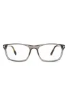 Tom Ford Rectangle Full-rim Glasses In Gray
