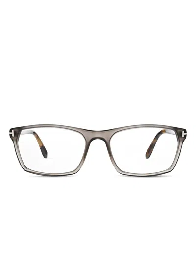 Tom Ford Rectangle Full-rim Glasses In Gray