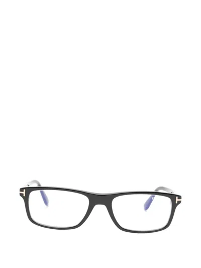 Tom Ford Rectangle-frame Glasses In Black