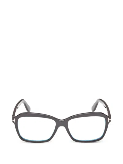 Tom Ford Rectangle-frame Glasses In Black