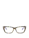 Tom Ford Rectangle-frame Glasses In Metallic