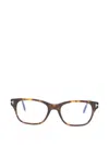 Tom Ford Rectangle-frame Glasses In Green