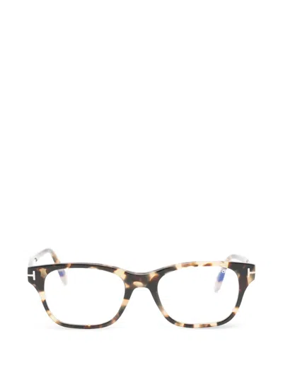 Tom Ford Rectangle-frame Glasses In Brown