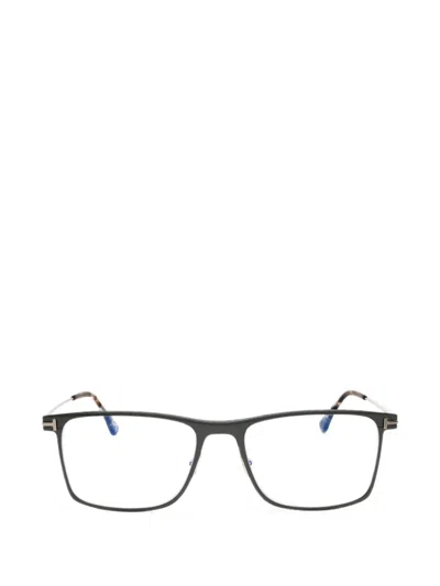 Tom Ford Rectangle-frame Glasses In Gray